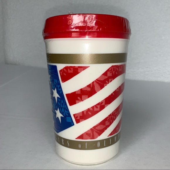 Sealed Authentic Collectible 1996 Atlanta Olympics 100 years of games travel mug - Picture 3 of 6